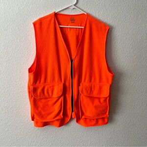 Cabela's Blaze Orange Outdoor Vest Size L Regular